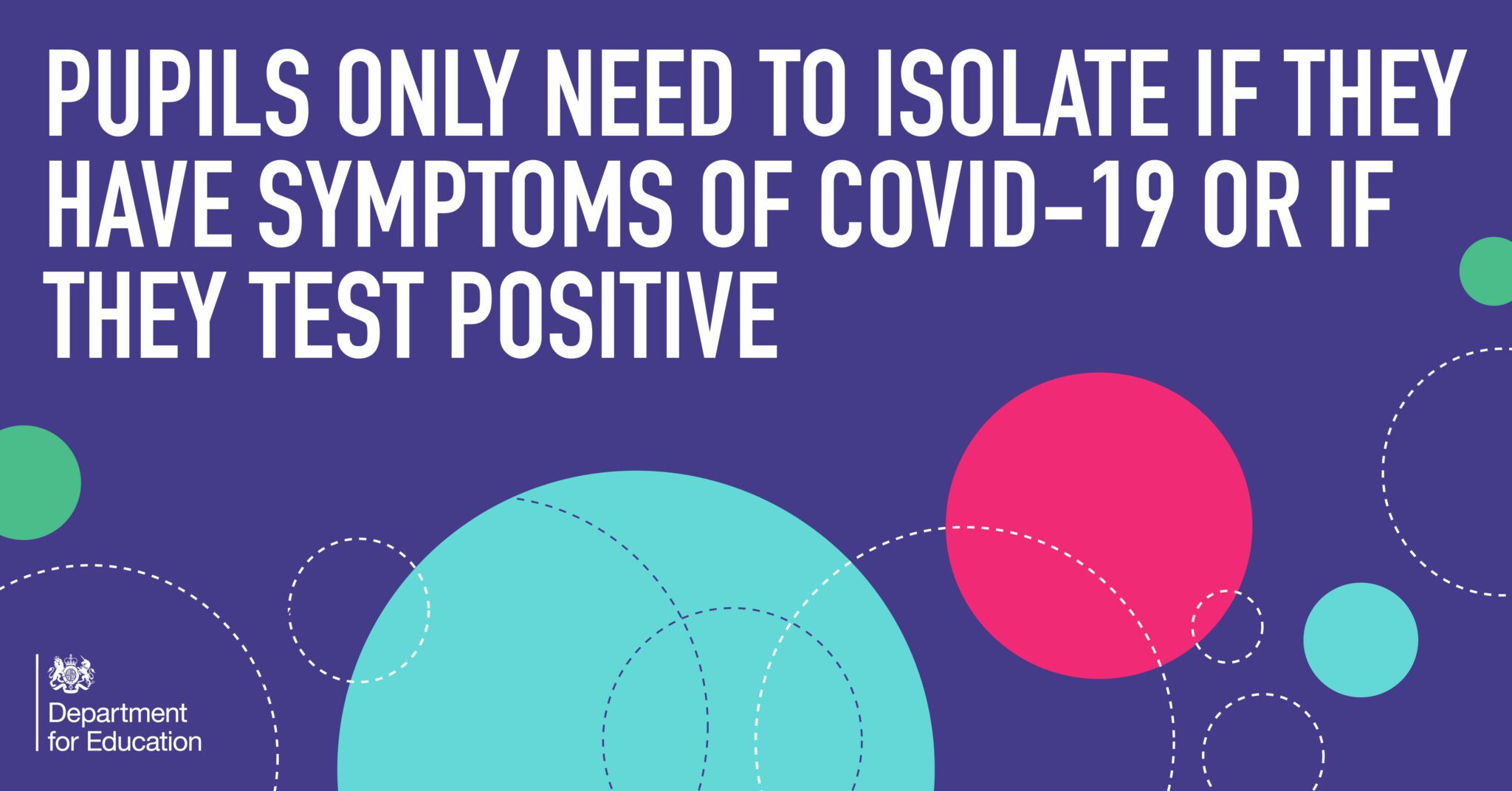 Pupils only need to isolate if they have symptoms of Covid-19 or if ...