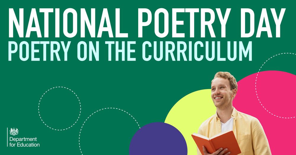 National Poetry Day Poetry on the curriculum The Education Hub