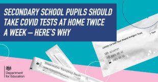 Secondary school pupils should take at home Covid tests twice a week – here’s why.