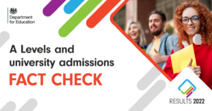 A Levels and university admissions fact check