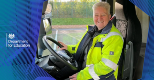 Julia retrained to become an HGV apprentice.