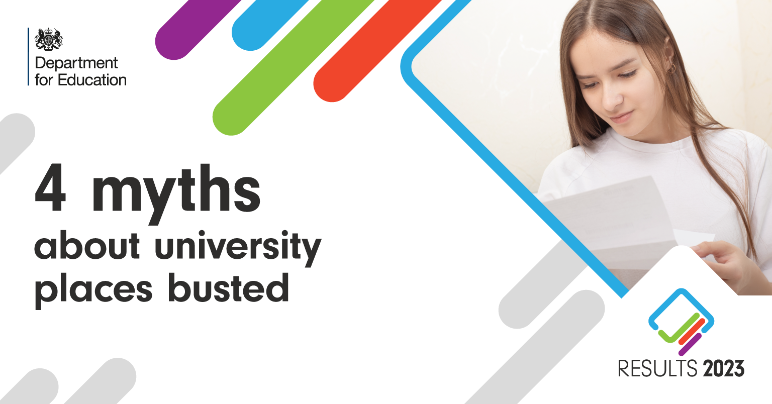 4 myths about university places busted